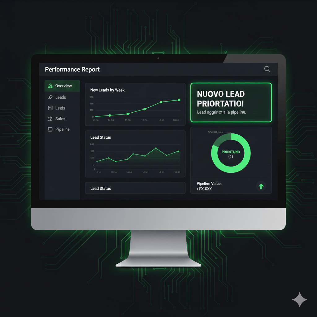 Aggiornamento dashboard per nuovo lead prioritario